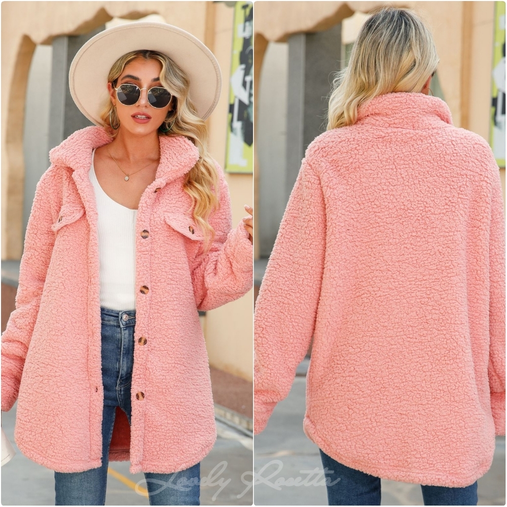 Ivory Button Down Coat - Picture 7 of 8